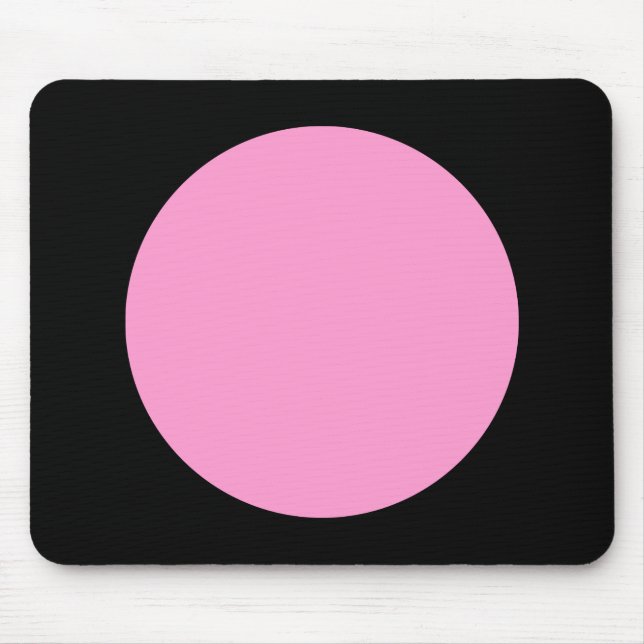 Kreis - rosa und schwarz mousepad (Vorne)