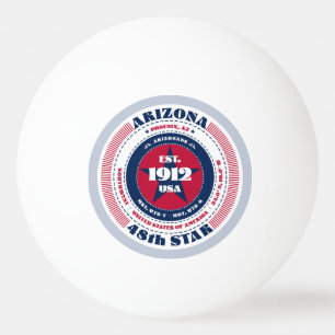 Kreis Rot, Weiß und Blau Arizona Tischtennisball