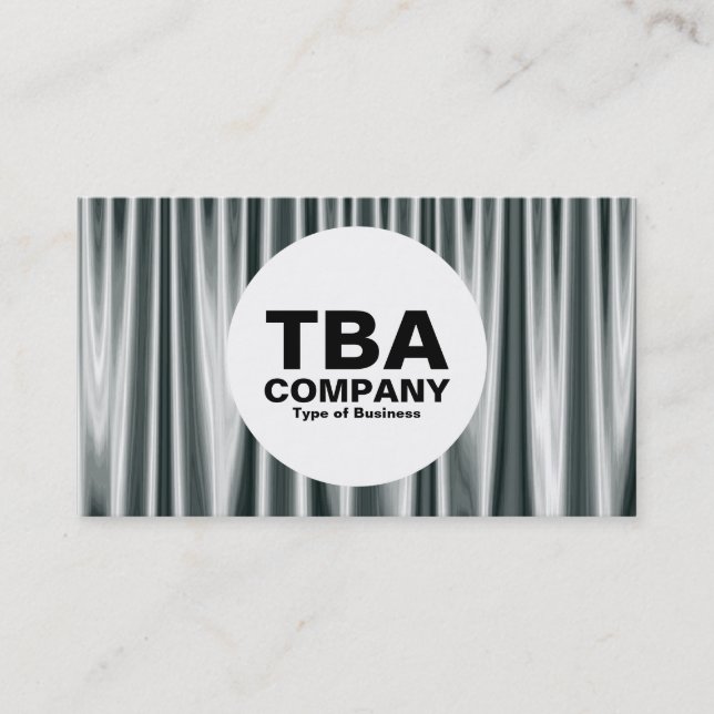 Kreis - silberne Vorhänge 02 Visitenkarte (Vorderseite)