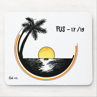 Kreis-Sonnenuntergang Mousepad