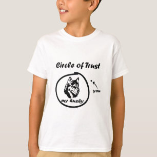 Kreis vertrauen Sie meinem Huskie Sie lustiges Spr T-Shirt
