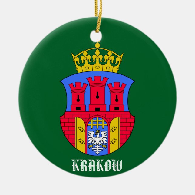 Kreis-Verzierung Krakaus Polen Keramikornament (Vorne)