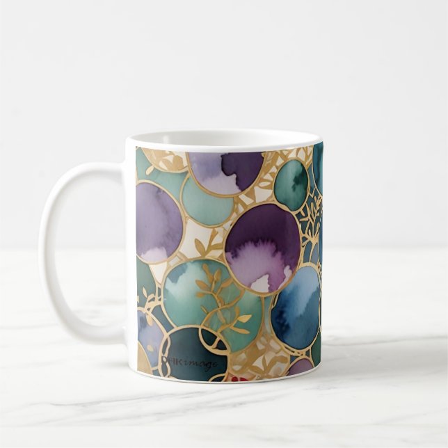 "Kreise der Ruhe" Abstrakte Tasse von DAKimage (Links)