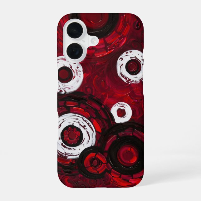 Kreise im Wein iPhone 16 Hülle (Rückseite)