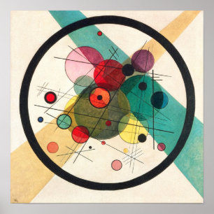 Kreise in einem Kreis, Kandinsky Poster