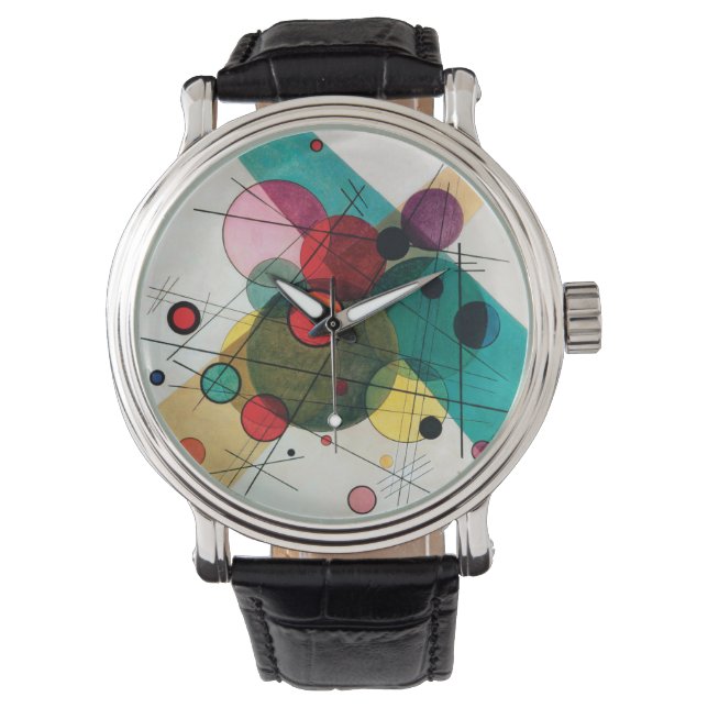 Kreise in einem Kreis von Wassily Kandinsky Armbanduhr (Vorderseite)
