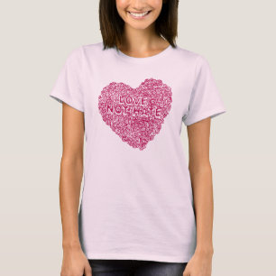 Kreise in meiner Herz Liebe nicht hassen rosa T - T-Shirt
