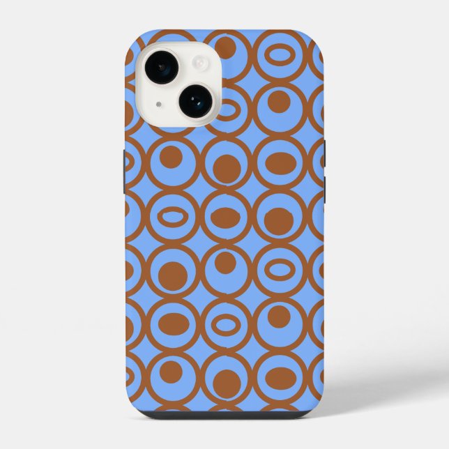 Kreise iPhone 14 Hülle (Rückseite)