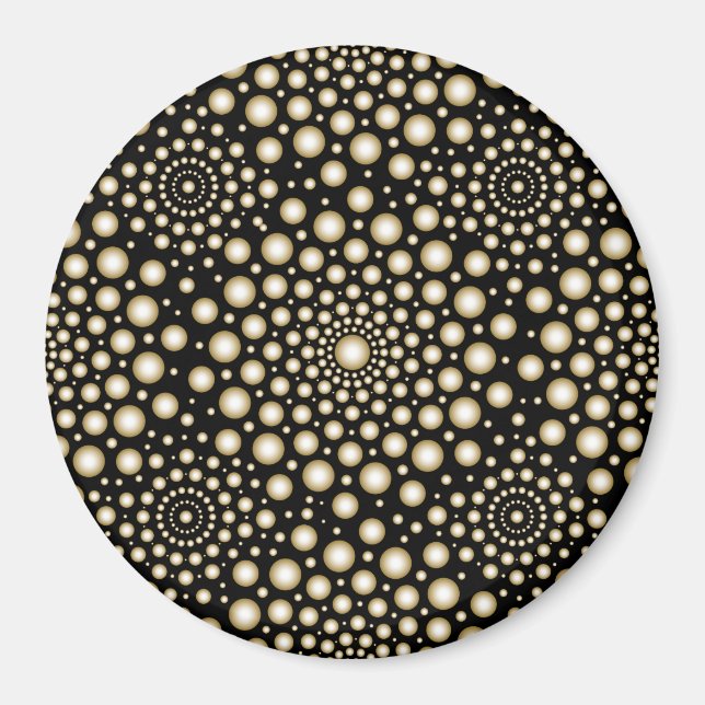 Kreise Mandala Magnet (Vorne)