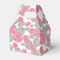 Kreise mit grauem und rotem Leopardenprint