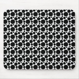 Kreise & Punkte in 7 Größen: Sich wiederholendes S Mousepad
