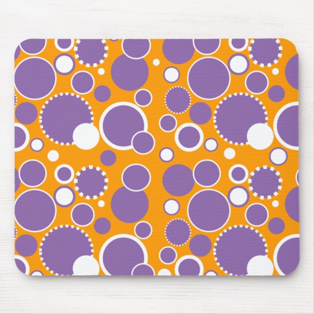 Kreise & Punkte Mousepad (Vorne)