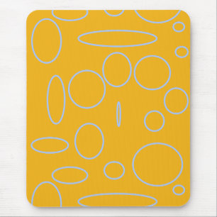 Kreise Schleifen in Orange Mousepad