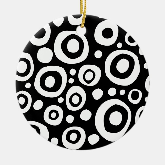 Kreise und Felder 07 Keramik Ornament (Vorne)