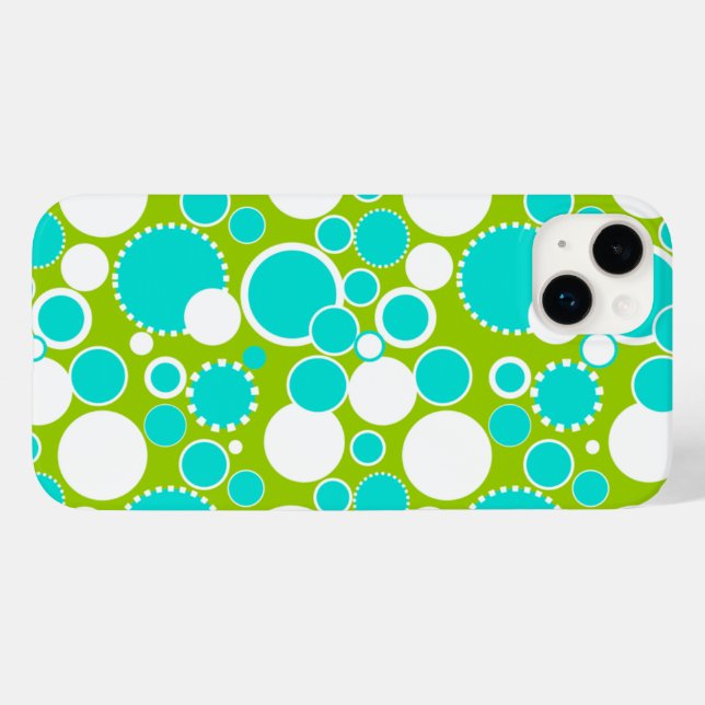 Kreise und Punkte Case-Mate iPhone Hülle (Rückseite (Horizontal))