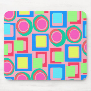 Kreise und Quadrate Mousepad