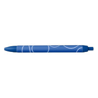 Kreise und Schleifen auf blauem Pen