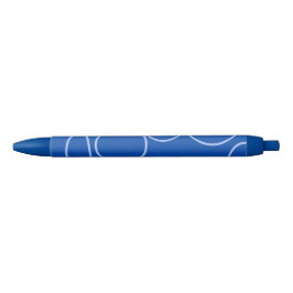 Kreise und Schleifen auf blauem Pen Kugelschreiber