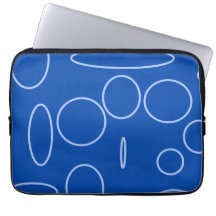 Kreise und Schleifen in Blau