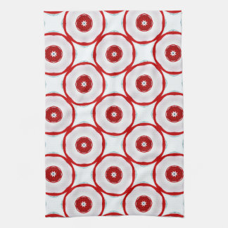 Kreise und Sterne für die Feiertage Geschirrtuch