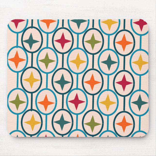 Kreise und Sterne Mousepad (Vorne)