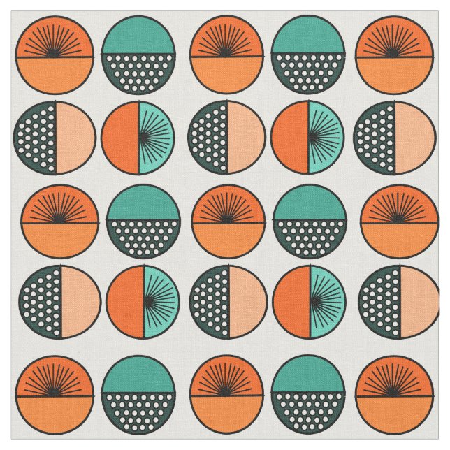 Kreise und Sterne Stoff (Nahaufnahme)