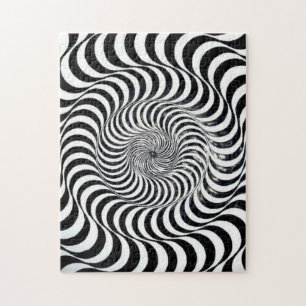 Kreise Wavy Spiral Grafische Herausforderung Puzzl