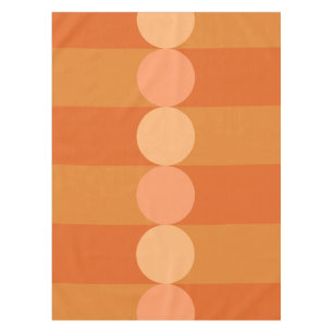 Kreisel der geometrischen Rücken-Streifen Orange Tischdecke