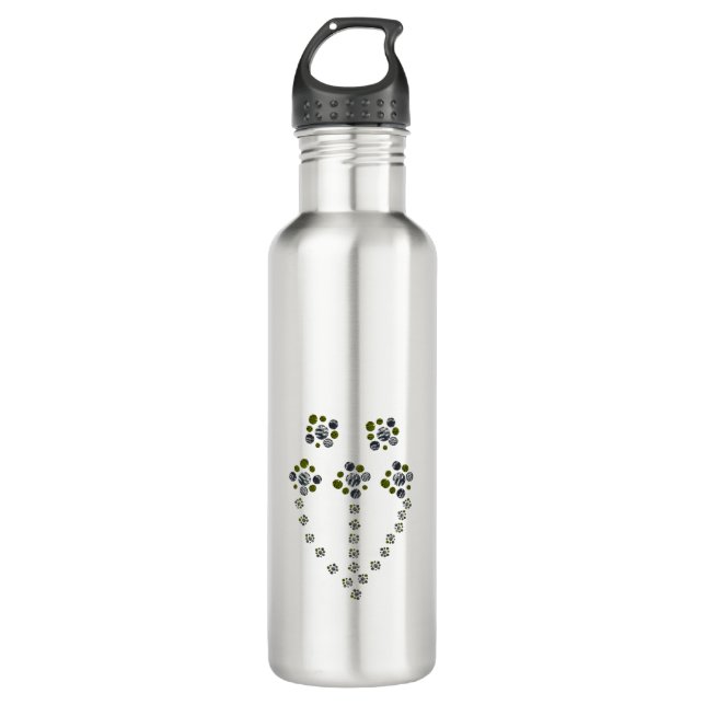 Kreisel verzweigen wie ein Baumzweig Edelstahlflasche (Vorderseite)