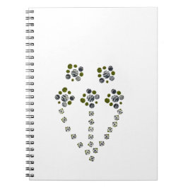 Kreisel verzweigen wie ein Baumzweig Notizblock