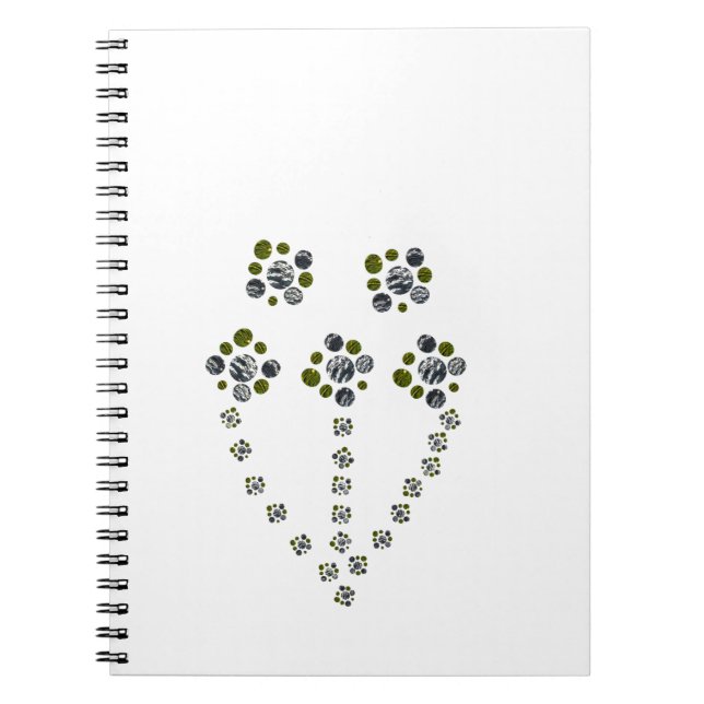 Kreisel verzweigen wie ein Baumzweig Notizblock (Vorderseite)