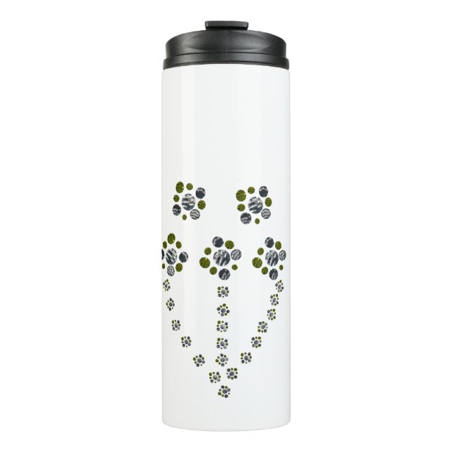 Kreisel verzweigen wie ein Baumzweig Thermosbecher (Vorderseite)