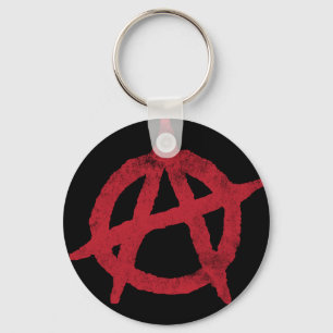 "kreisen Sie ein" Anarchiesymbol ein Schlüsselanhänger
