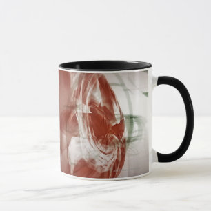 Kreisformen gegen hellen Hintergrund Tasse