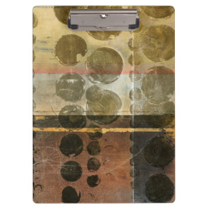 Kreisförmige grüne Tröpfchen Klemmbrett