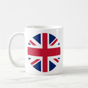 Kreisförmiger Union Jack Kaffeebecher Kaffeetasse
