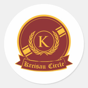 kreisförmiges Logo Runder Aufkleber