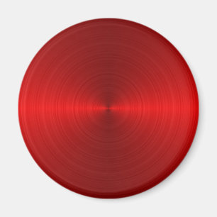 kreisförmiges rotes Metallmuster Magnet