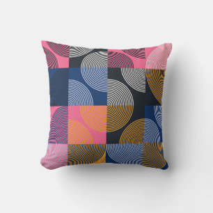 Kreisgeometrische Vintage Artwork Kissen