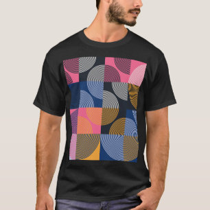 Kreisgeometrische Vintage Artwork T-Shirt