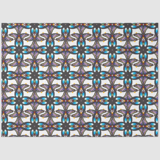 Kreisgestaltung aus Glas Seidenpapier (Vorderseite)