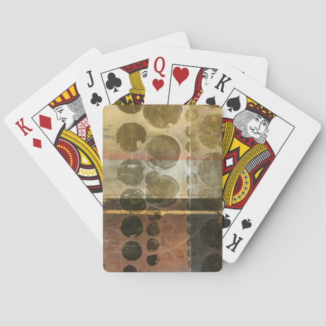 Kreisgrüne Tropfen Spielkarten (Rückseite)