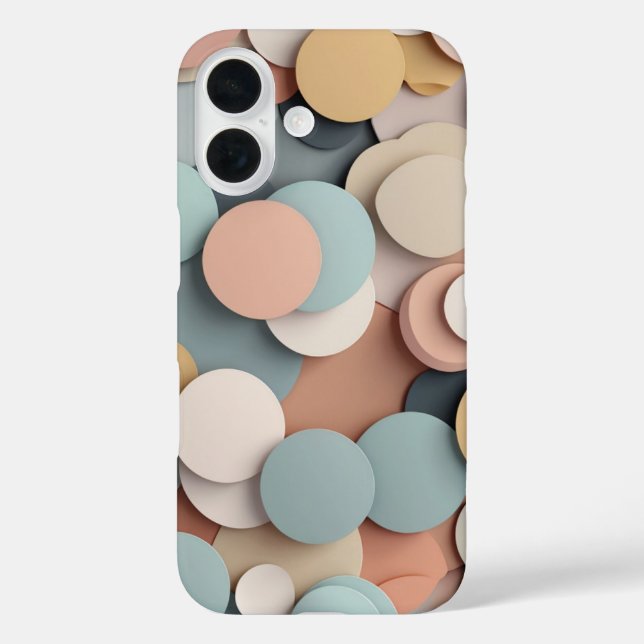 Kreisharmonie iPhone 16 Hülle (Rückseite)