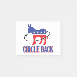 Kreislauf-Zurück- Post-it Klebezettel