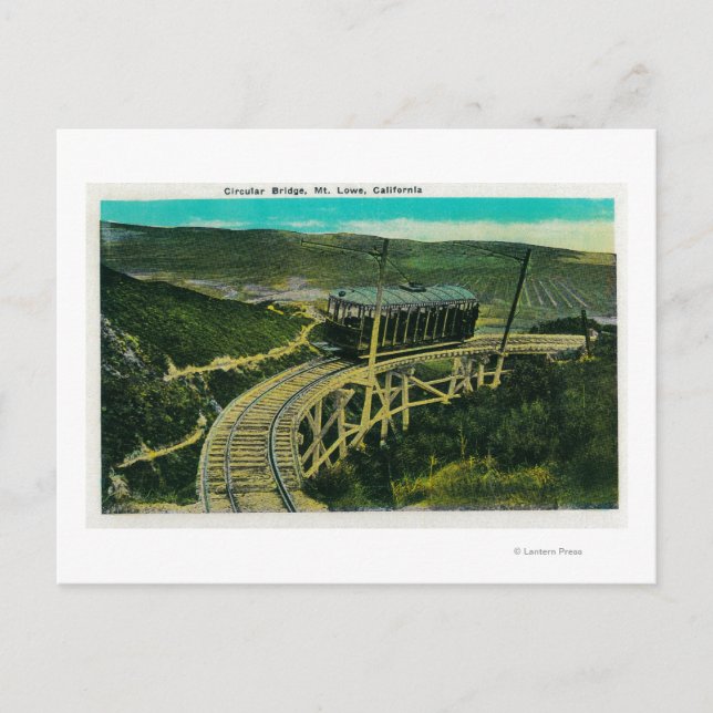 Kreislaufbrücke, LoweMt. Lowe, CA Postkarte (Vorderseite)