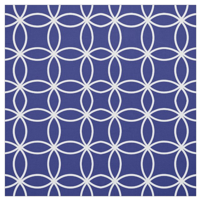 Kreisläufe des Fretwork-Musters Stoff (Muster)