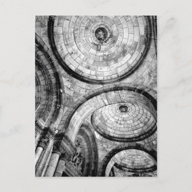 Kreislaufmuster in Brick am Sacre Couer Postkarte (Vorderseite)