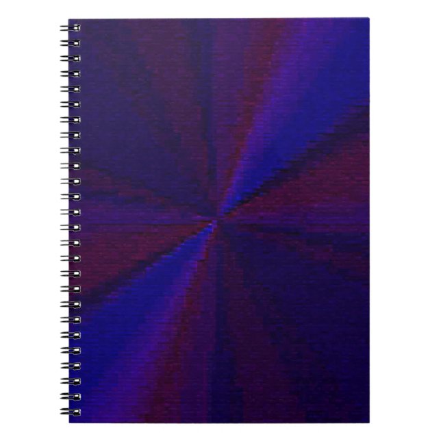 Kreislaufpatchwork Blau bis Lila Notizblock (Vorderseite)