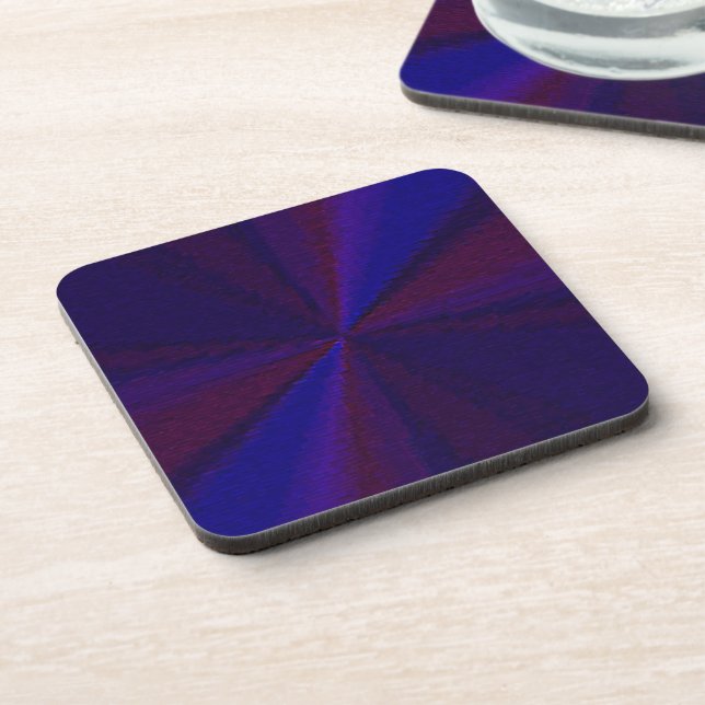 Kreislaufpatchwork Blau bis Lila Untersetzer (Linke Seite)