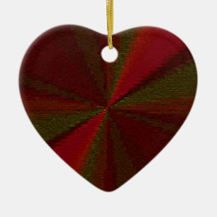 Kreislaufpatchwork Rot bis Grün Keramik Ornament